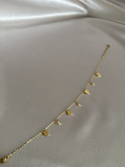 Stone Charm Anklet